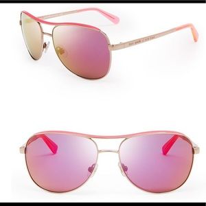 Kate Spade Pink Mirrored Aviators